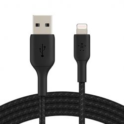 Belkin CAA002bt1MBK USB - Lightning 1m fonott fekete kábel