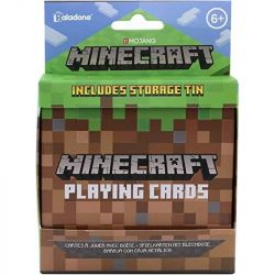 Paladone PP6587MCFV2 Minecraft: Playing Cards 52 lap, fém doboz Többszínű francia kártya játék