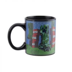 Paladone PP7975MCFC Minecraft: Creeper 300 ml, kerámia Fekete-Mintás kávésbögre