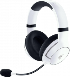 Razer Kaira HyperSpeed, Xbox Licenszelt, Vezeték Nélküli, Bluetooth 5.2, RF 2.4 GHz, Fehér-Fekete mikrofonos fejhallgató