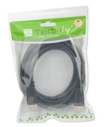 Techly 25930 HDMI-HDMI M/M 2.0 Ethernet 3D 4K,6 m fekete monitor kábel