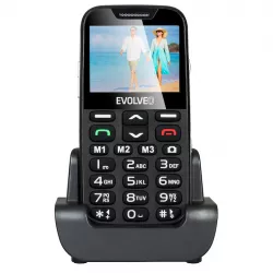 Evolveo EP-600, EasyPhone XD, 2,3", 2G, Bluetooth, Nagy gombok, Senior, Fekete, Mobiltelefon