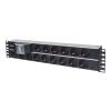 INTELLINET 714051 Intellinet Power strip rack 19 2U 250V/16A 15x Schuko 1,5m double air switch