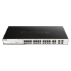 D-Link DGS-1210-28P Vezérelt L2 Gigabit Ethernet (10/100/1000) Ethernet-áramellátás (PoE) támogatása 1U