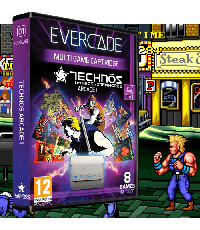 Evercade #30, Technos Arcade 1, 8in1, Retro, Multi Game, Játékszoftver csomag