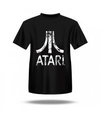 Blaze Entertainment, Atari T-Shirt, (XXL), Distressed logó (AP5), Retro, Fekete, Gaming póló